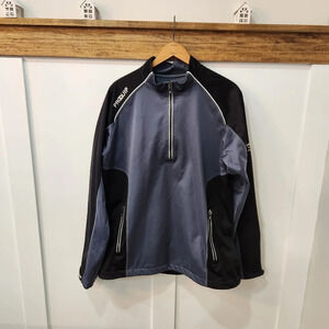 ProQuip Cyclone 1/4 Zip Golf Jacket Windproof Performance Mens Large Gra…